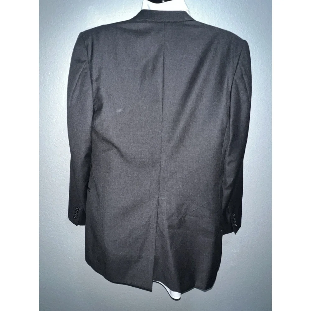 Loro Piana Wool Blazer Mens 40R Gray Boardroom Sport Coat Jacket 2 Button Notch
